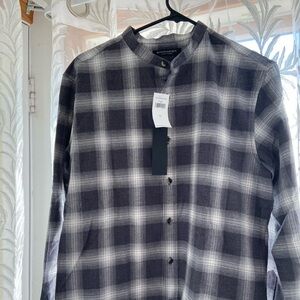 Banana Republic Flannel plaid grant fit